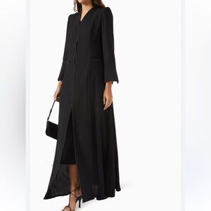 Ellen Tracy Elegant Black Maxi Dress